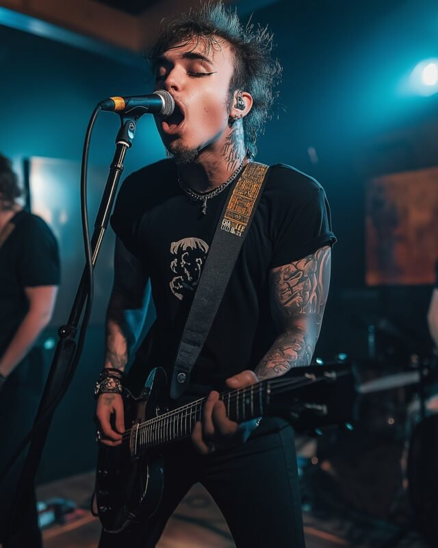 Punk Rock Musician Live Performance Punk Rock Musician Live Performance