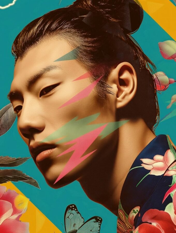 Surreal Floral Geometric Composite Surreal Floral Geometric Composite